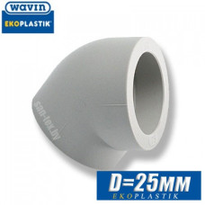 Угол паечный Wavin D25x45 град.